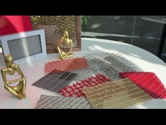 Διαχωριστικά Διακοσμητικά πίνακες πλέγματος από συρματόπλεγμα AISI 316L Φυσικό χρώμα