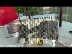 Υφαντό Αρχιτεκτονικό Διακοσμητικό Διάφραγμα Διάφραγμα από ανοξείδωτο χάλυβα SGS 4,5 mm πάχος