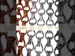 12mm*24mm Standard Size Aluminum Chain Link Curtain με υψηλή αντοχή και απόδοση