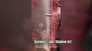 Πολυτελής μεταλλική τέχνη τοίχου Dynamic Light Shadow