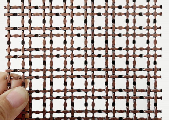Crimp κλειδαριών χαλκού κόκκινου χρώματος ανοξείδωτου 316 παλαιό πλέγμα καλωδίων για το ανώτατο όριο