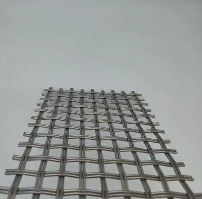 Ασημένιο 1.2mm Αρχιτεκτονικό πλεγμένο σύρμα πλέγμα Υψηλότερη λύση φράχτης ασφαλείας