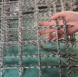 30m OEM Ζυγισμένο Crimped Wire Mesh Σε Διαλογή Και Φιλτράρισμα