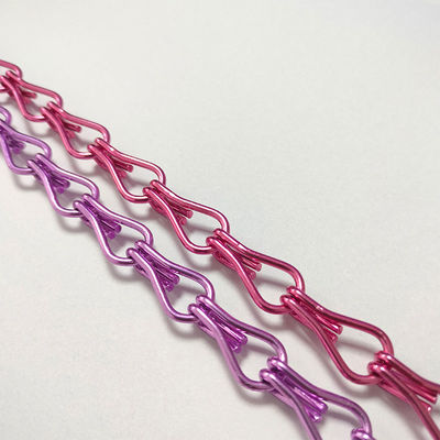 Αλουμινίου Hook Chain Οικιακή διακόσμηση Έλεγχος επιβλαβών οργανισμών Προσαρμοσμένο ξενοδοχείο Διαχωριστικό Αλουμινίου Hook Bead κουρτίνα κατασκευαστές Wholesale