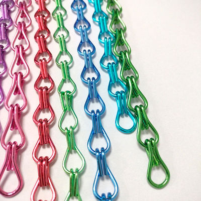 Αλουμινίου Hook Chain Οικιακή διακόσμηση Έλεγχος επιβλαβών οργανισμών Προσαρμοσμένο ξενοδοχείο Διαχωριστικό Αλουμινίου Hook Bead κουρτίνα κατασκευαστές Wholesale
