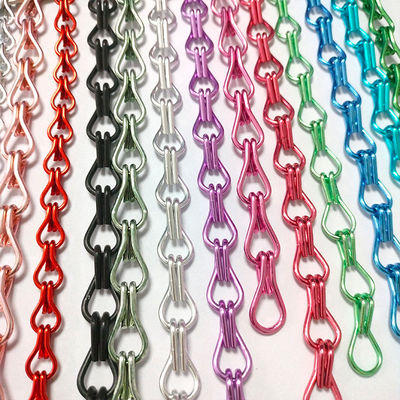 Αλουμινίου Hook Chain Οικιακή διακόσμηση Έλεγχος επιβλαβών οργανισμών Προσαρμοσμένο ξενοδοχείο Διαχωριστικό Αλουμινίου Hook Bead κουρτίνα κατασκευαστές Wholesale