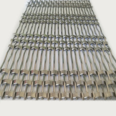 0.8mm 2.0mm Διάμετρος σύρματος από ανοξείδωτο χάλυβα Αρχιτεκτονικό πλέγμα Εύκολη εγκατάσταση