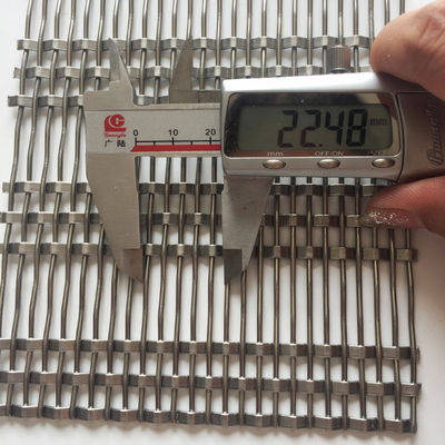 0.8mm 2.0mm Διάμετρος σύρματος από ανοξείδωτο χάλυβα Αρχιτεκτονικό πλέγμα Εύκολη εγκατάσταση