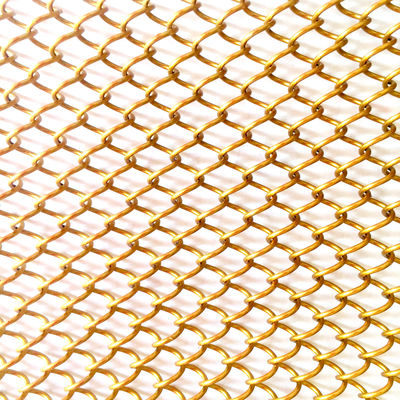 9mm Wire Pitch Metal Coil Drapery για προσαρμοσμένες απαιτήσεις πλάτους