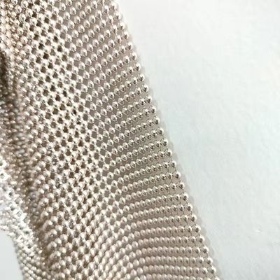 Ελαστικός αλουμινίου μεταλλικού πλέγματος σεκάν μεταλλικού υφάσματος αλυσίδα ηλεκτρονικής αλληλογραφίας ύφασμα κουρτίνας