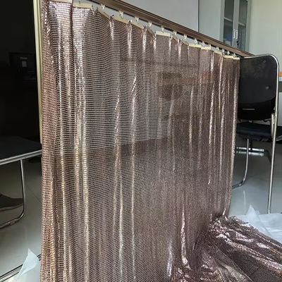 Υφάσματα από αλουμινένιο κράμα με γυαλιστερό μεταλλικό πέλμα για αλυσίδες για κουρτίνες