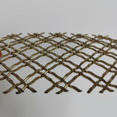 Αρχιτεκτονικό Crimped Woven Wire Mesh Metal Wire Mesh ως κάγκελο μπορεί να χρησιμοποιηθεί ως εσωτερική και εξωτερική ασφάλεια