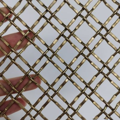 Αρχιτεκτονικό Crimped Woven Wire Mesh Metal Wire Mesh ως κάγκελο μπορεί να χρησιμοποιηθεί ως εσωτερική και εξωτερική ασφάλεια