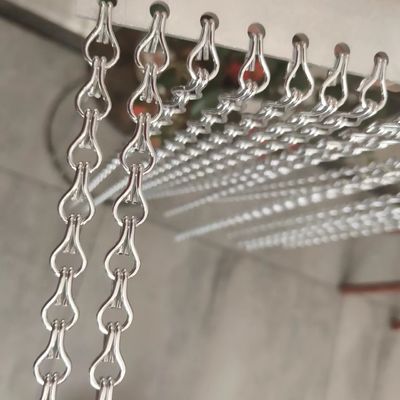 Μέτρα 90x210cm Αλυσίδα Σύνδεσμος Σύρματος Διάβλημα Μέγεθος για εμπορικά εμπόδια ασφαλείας