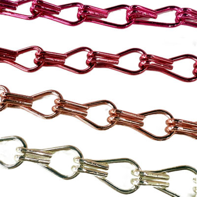 Αλουμινίου 20mm Metal Chain Κεραμίδα Ευέλικτο διακοσμητικό σύρμα για το δωμάτιο διαχωρίζει