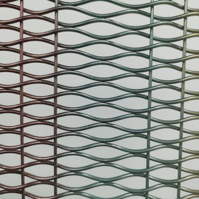 18mm Warp Pitch Αλουμίνιο Διακοσμητικά Wire Mesh Grilles Για πόρτες ντουλάπι