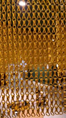 Αλουμινένιο Σίτα Κουνουπιέρας με Αλυσίδες 12x24mm, με 60% Ανοιχτή Επιφάνεια και Διάμετρο Σύρματος 1.2mm για Αποτελεσματικό Έλεγχο των Μυγών