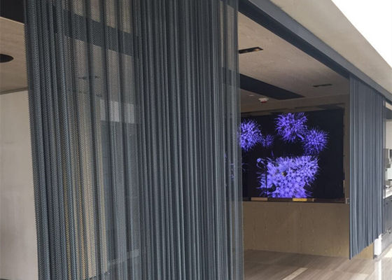 Γκρίζο αρχιτεκτονικό 10m μετάλλων κράμα αργιλίου κουρτινών πλέγματος καλωδίων εστιών