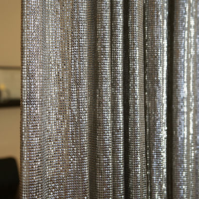 SGS Chainmail μετάλλων πλέγματος υλικός σαφής υφασμάτων τσεκιών κουρτινών ασημένιος που υφαίνεται