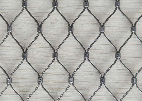 Πλεγμένο πλέγμα 210x210mm σχοινιών καλωδίων ανοξείδωτου δομή καλωδίων 7x19