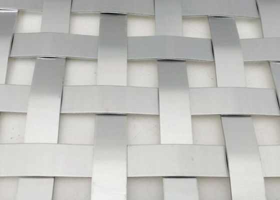 Καταστήστε αλεξίπυρα 12m X 4m αρχιτεκτονικές υφαμένες πλέγματος επιτροπές μετάλλων αργιλίου επίπεδες