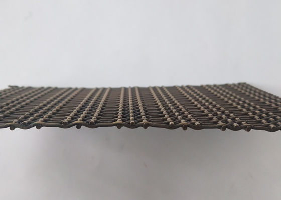 Επιχαλκωμένο χρώμα 3.6mm πτυχωμένος ανοξείδωτο διακοσμητικός πλέγματος καλωδίων που υφαίνεται