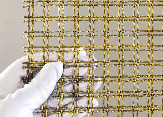 Crimp κλειδαριών αντίστασης θερμότητας ορείχαλκου διπλό πλέγμα καλωδίων για το διακοσμητικό φράκτη