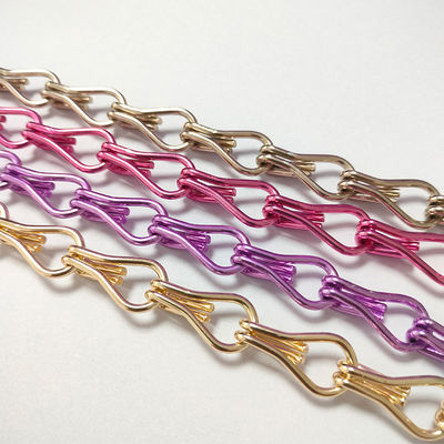 Αλουμινίου Hook Chain Οικιακή διακόσμηση Έλεγχος επιβλαβών οργανισμών Προσαρμοσμένο ξενοδοχείο Διαχωριστικό Αλουμινίου Hook Bead κουρτίνα κατασκευαστές Wholesale