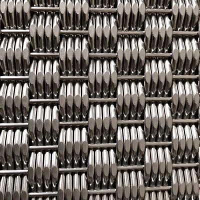 Προσαρμοσμένο σχεδιασμό ιστού υφάσματος από ανοξείδωτο χάλυβα για μεγάλης κλίμακας επένδυση προσόφων σε αστικά εμπορικά κτίρια