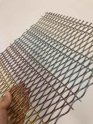 18mm Warp Pitch Αλουμίνιο Διακοσμητικά Wire Mesh Grilles Για πόρτες ντουλάπι