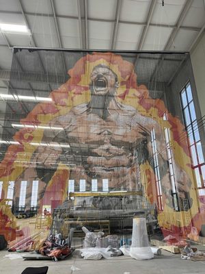 Δημιουργική διακοσμητική κουρτίνα αλμουμινίου αλυσίδας για έπιπλα και εγκαταστάσεις τέχνης, πυρόστατη προσαρμόσιμη σχεδίαση μεταλλικού πλέγματος