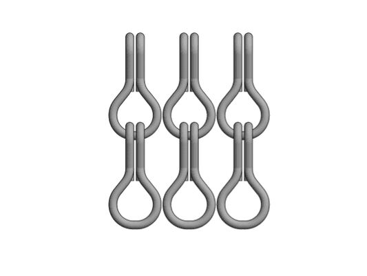 Αλουμινένιο Σίτα Κουρτίνα Αλυσίδας 12x24mm με 60% Ανοιχτή Επιφάνεια και Διάμετρο Σύρματος 1.2mm για Έλεγχο Εντόμων